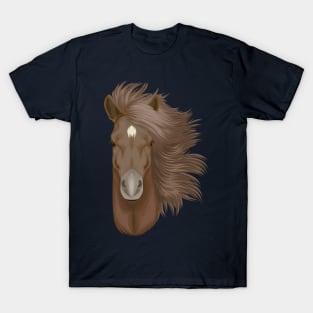 brown horse head T-Shirt